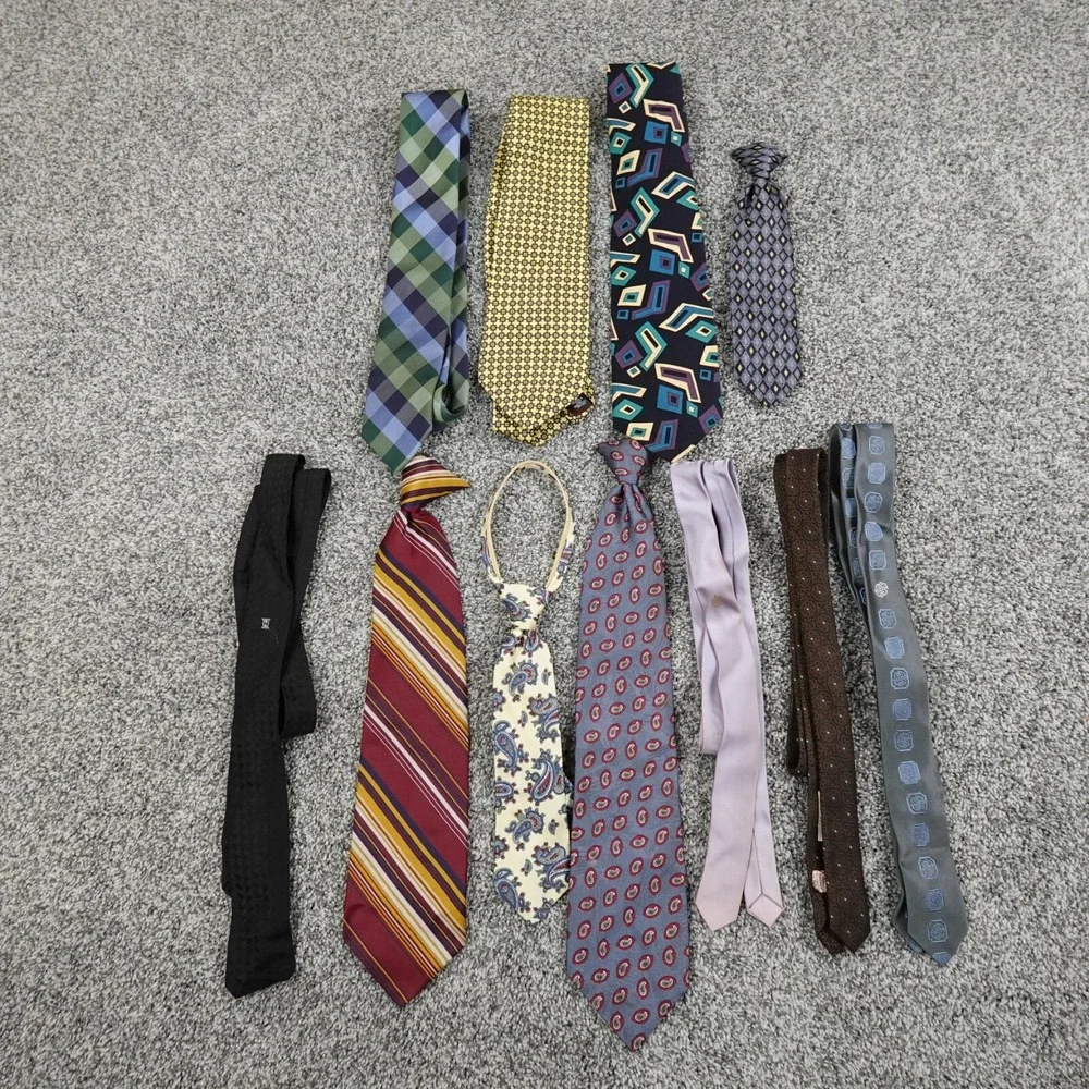 Mens Tie Lot‎ Geometric Check Striped Paisley Formal Business Work Office Career